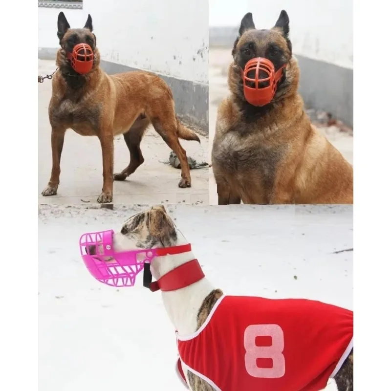Focinheira Ajustável para Cães de Plástico Leve e Confortável - Imagem 3