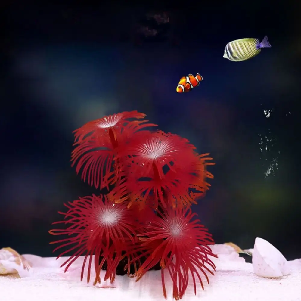 Coral Artificial para Aquário de Silicone Macio 11x9x7 cm - Imagem 5