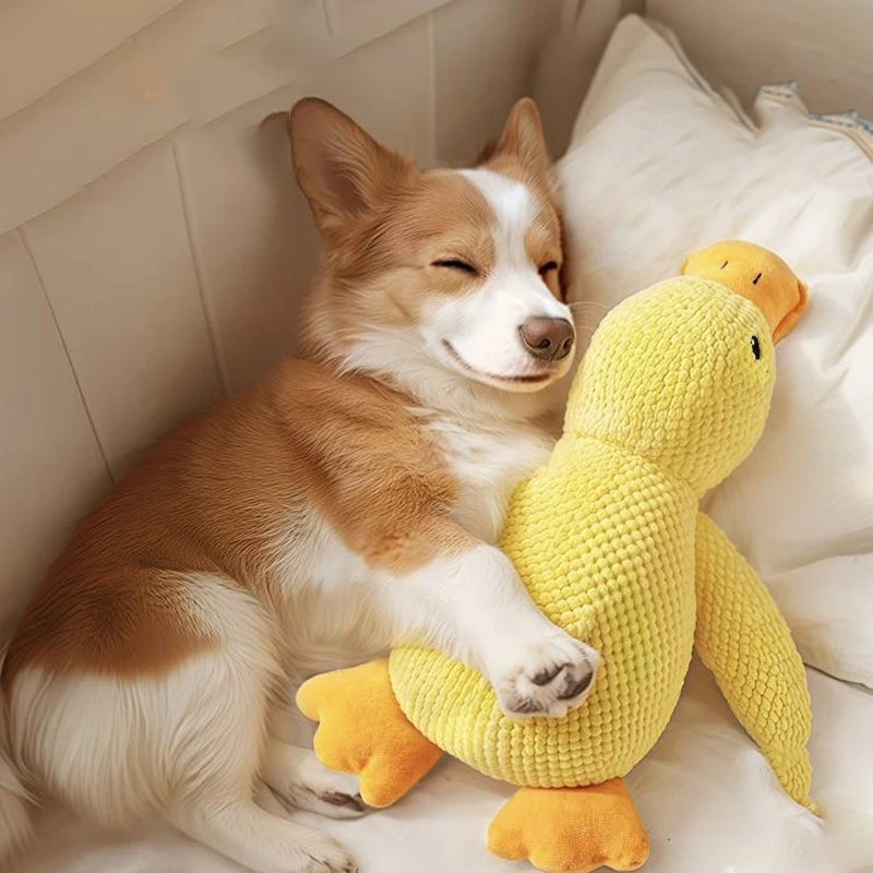 Brinquedo de Pelúcia Patinho para Cães e Gatos com Som Interativo - Imagem 5