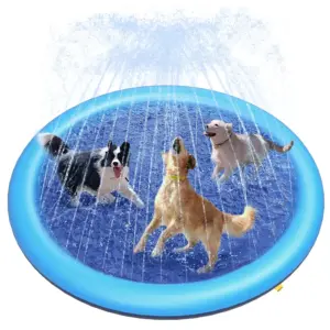 tapete de água para cães com sprinkler