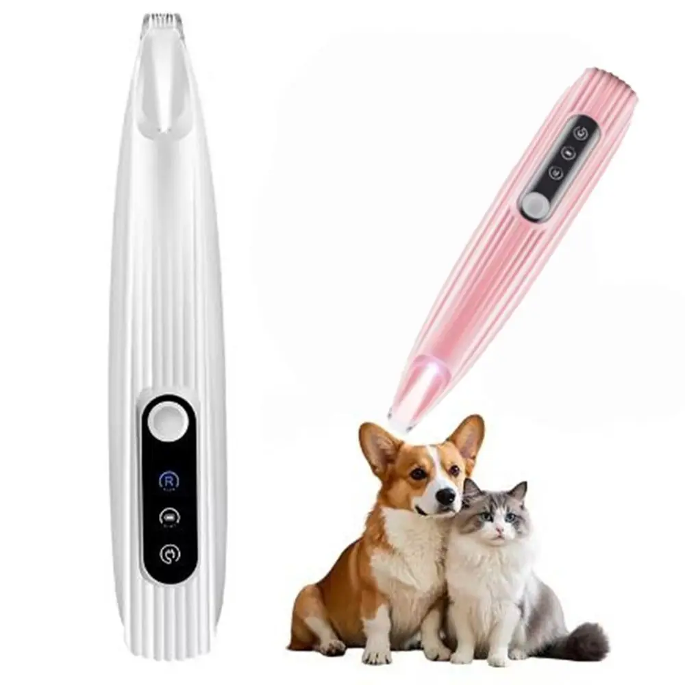 Aparador de Pelos para Patas de Cães e Gatos USB Recarregável com LED - Imagem 4
