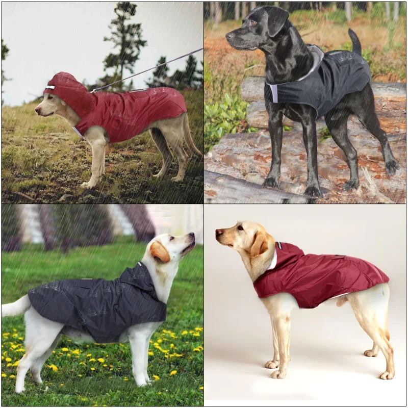 Capa de Chuva para Cães com Capuz e Faixa Reflexiva - Imagem 3