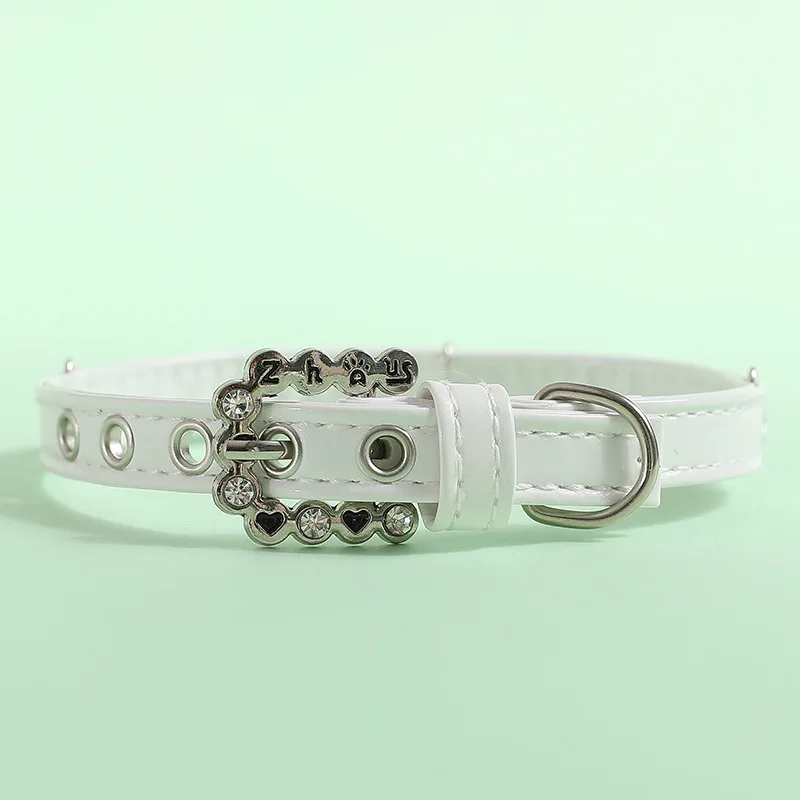 Coleira de Pérolas e Strass para Gatos e Cães Pequenos BRANCO - Imagem 6