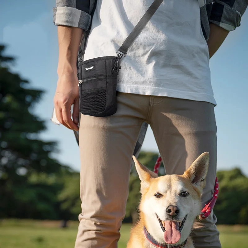 Bolsa de Cintura para Cães de Linho com Bolso para Petiscos - Image 5