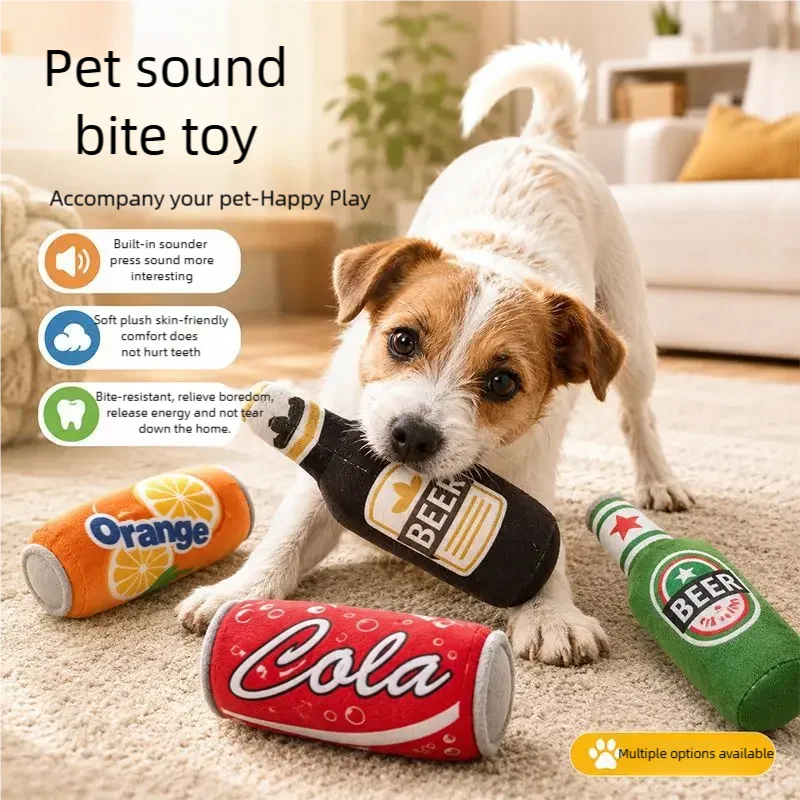 brinquedo garrafa de cerveja para cães