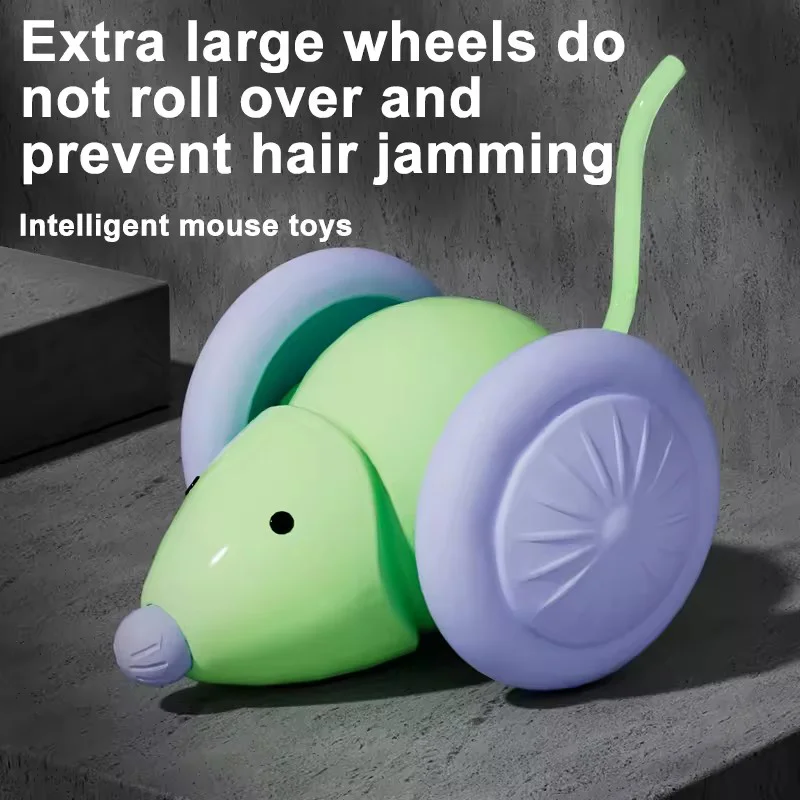 Brinquedo Elétrico para Gatos Rato Recarregável USB e Desvio de Obstáculos - Imagem 5