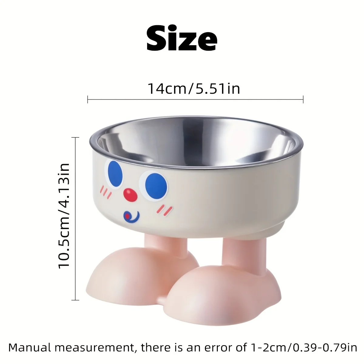 Tigela Elevada Inox para Gatos e Cães Pequenos Antiderrapante - Imagem 2