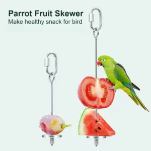 espeto de frutas para pássaros