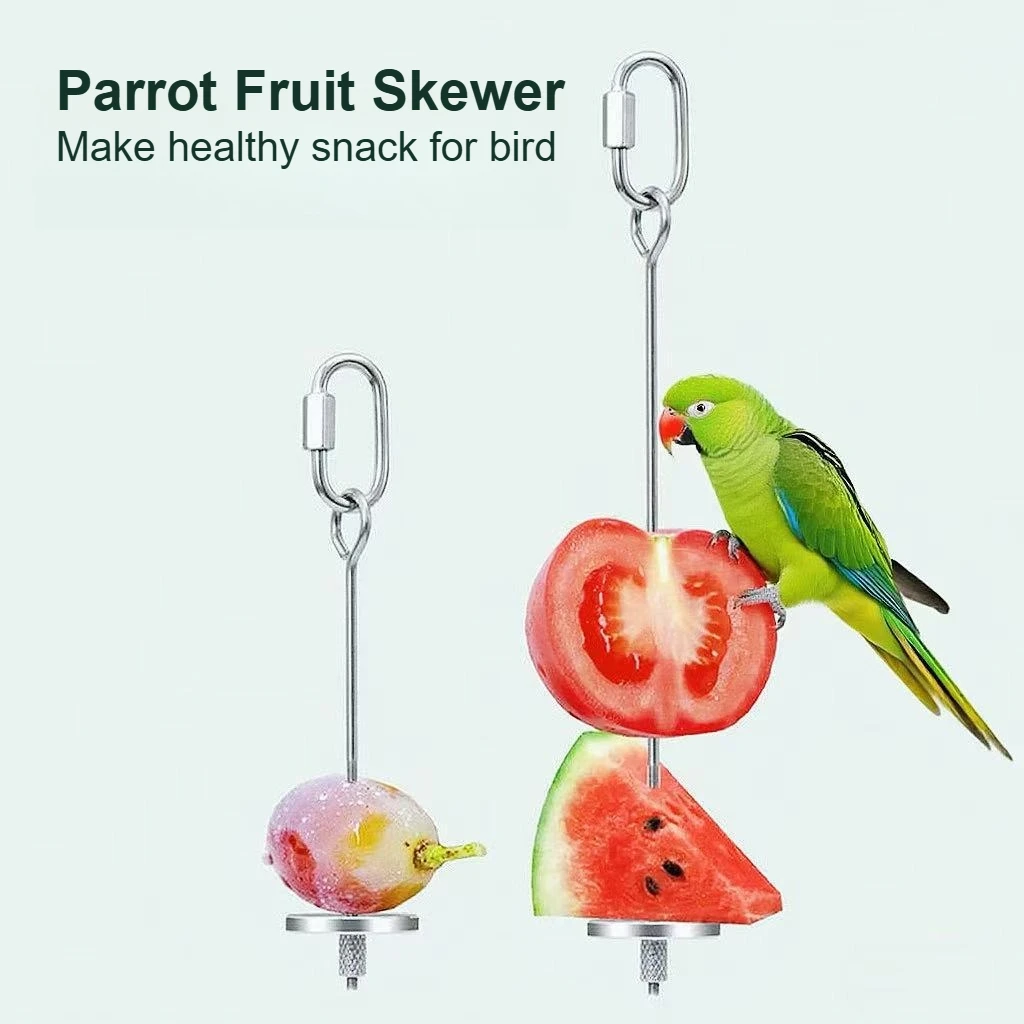 espeto de frutas para pássaros