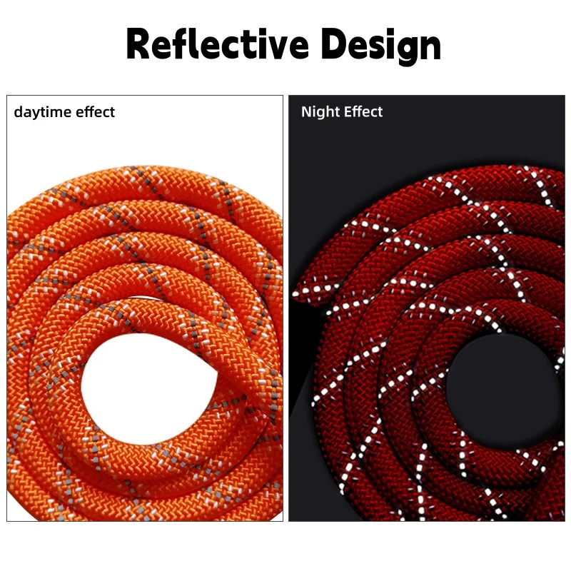 Coleira Longa para Cães com Nylon Refletivo e Fecho Giratório - Imagem 6