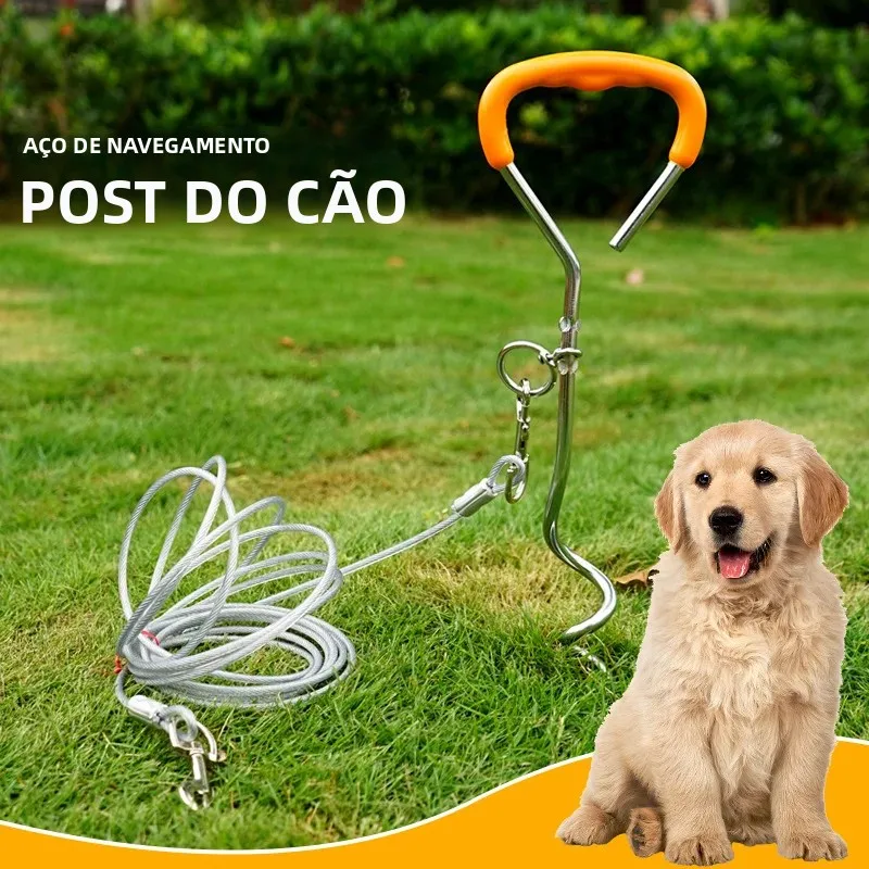 estaca parafuso de aço para cães
