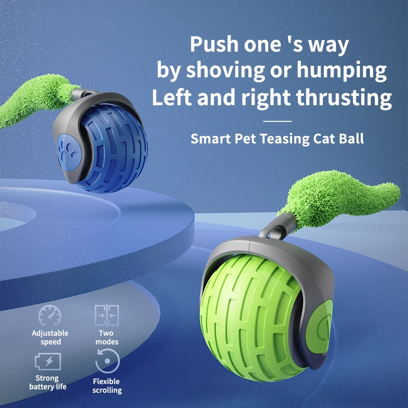 Brinquedo Bola Elétrica para Gatos Recarregável USB - Imagem 2