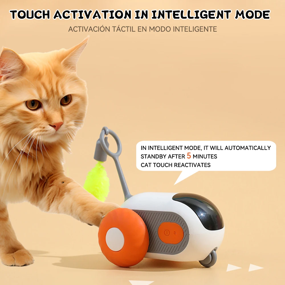 Carro de Brinquedo para Gatos com Controle Remoto e Bateria Recarregável - Imagem 5