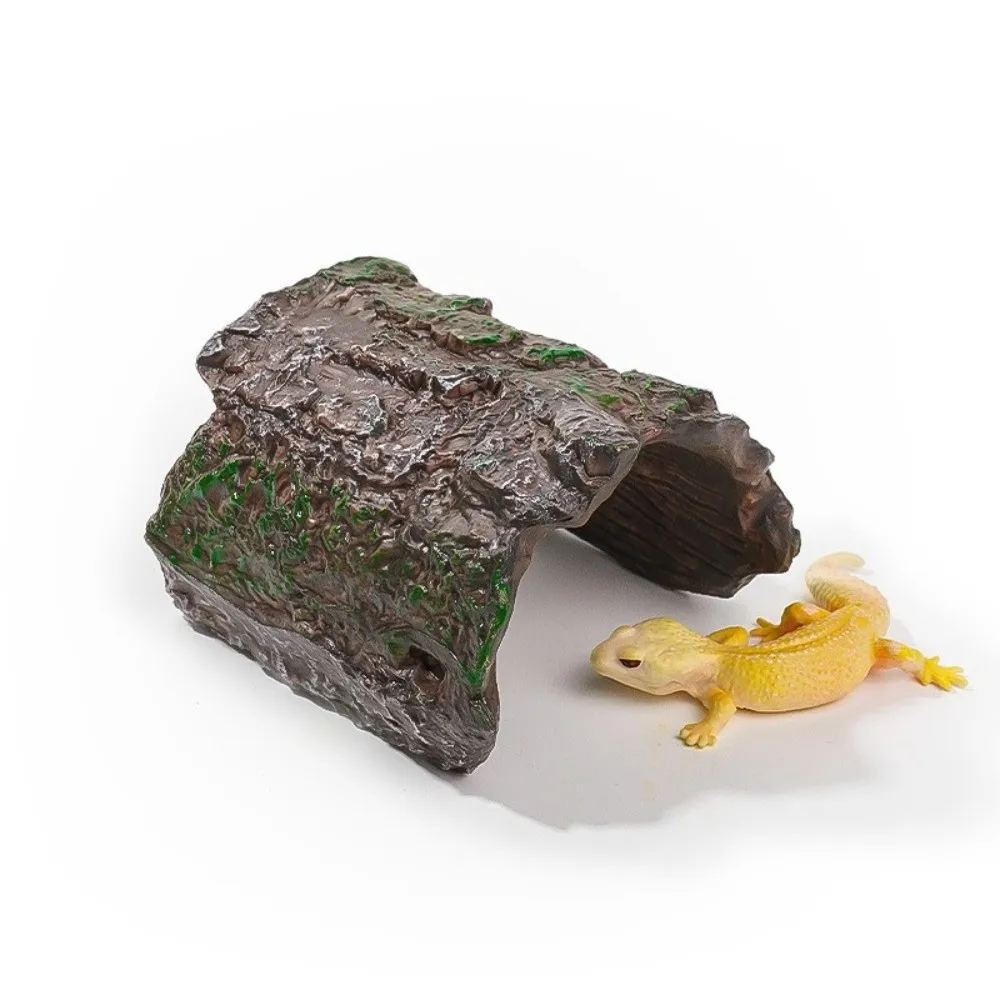 Esconderijo para Répteis de PVC 4,5x7x6cm com Textura de Casca - Imagem 2