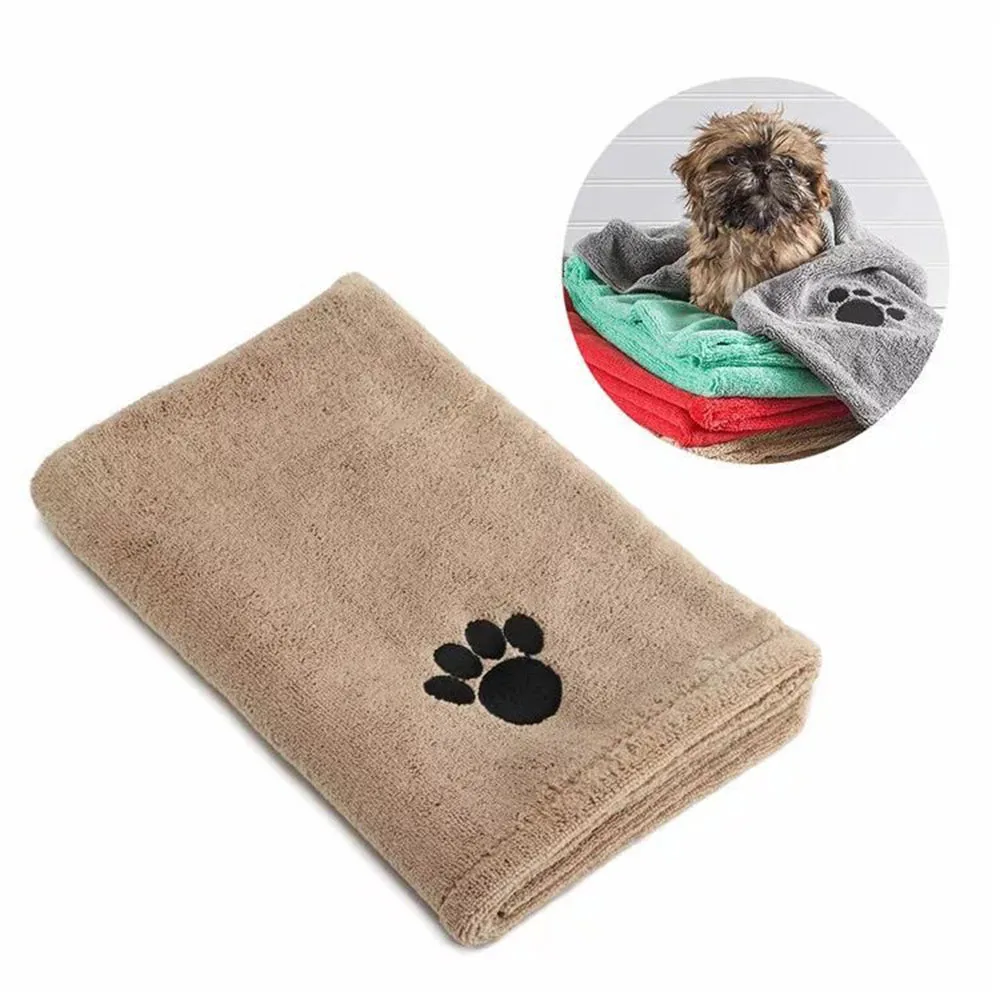 Toalha de Microfibra para Cães e Gatos Super Absorvente 35x75cm - Imagem 2