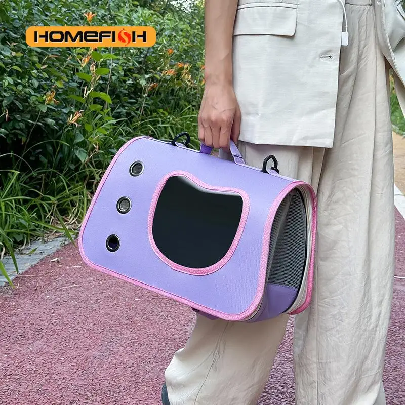 Bolsa de Transporte para Cães e Gatos Pequenos Dobrável e Respirável - Imagem 5