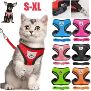 colete peitoral para cães e gatos pequenos refletivo