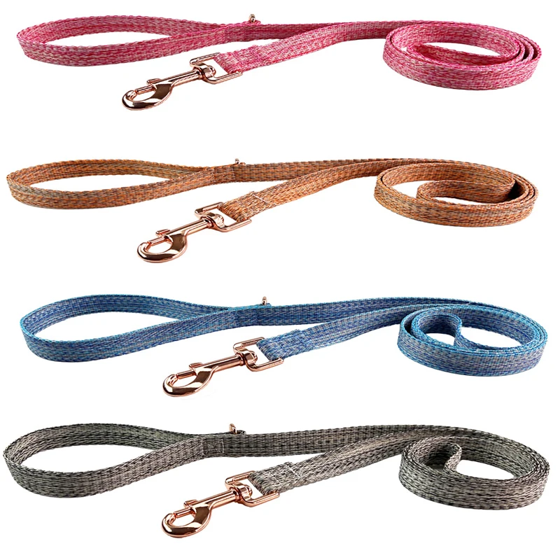 Coleira e Guia para Cães de Nylon Ajustável com Fivela de Metal - Imagem 3