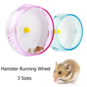 roda de hamster de plástico transparente