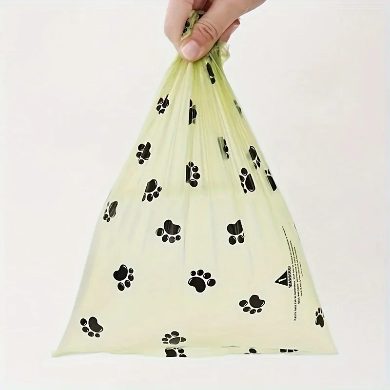 Sacos para Coleta de Fezes de Cães com Design de Pata à Prova de Vazamento - Imagem 2
