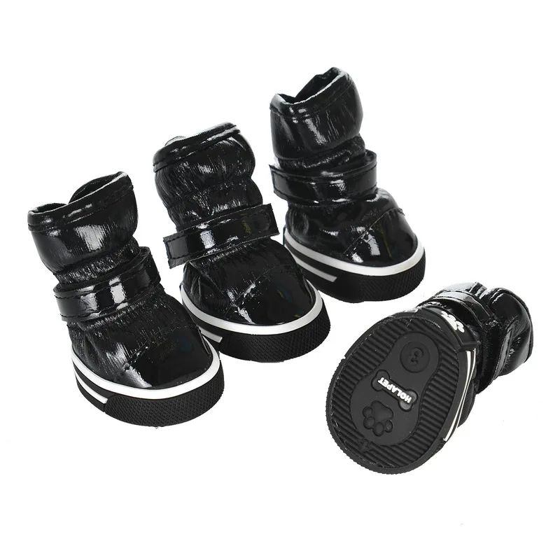 Sapatos de Inverno para Cães Pequenos de Lã e Impermeáveis - Imagem 2