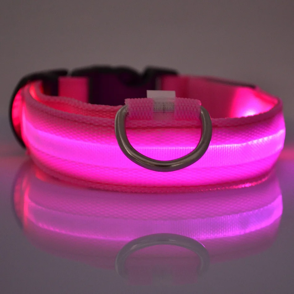 Coleira de LED para Cães Brilhante no Escuro para Segurança Noturna - Imagem 3