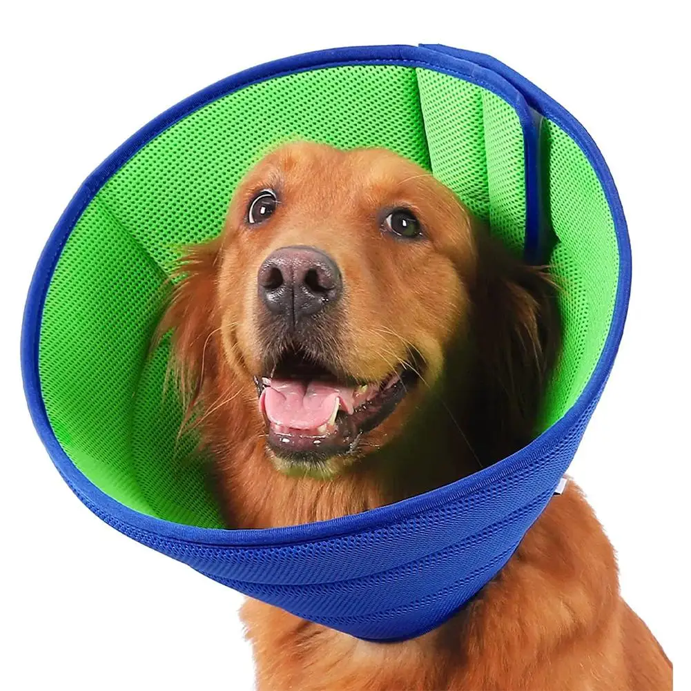 Coleira Protetora para Cães e Gatos de Malha Respirável Tamanho M - Imagem 2