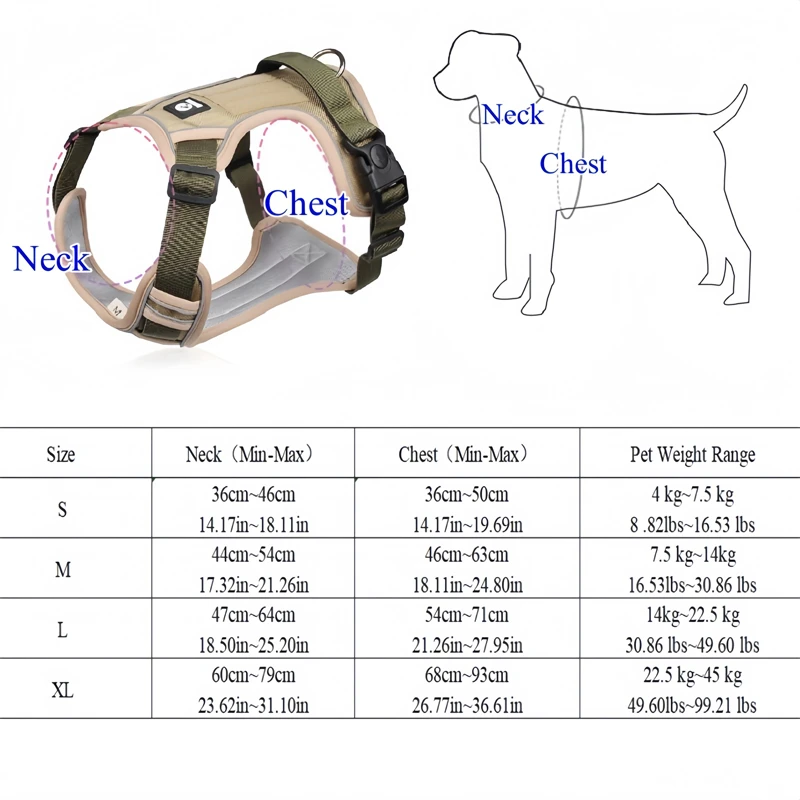 Colete Tático para Cães Oxford Impermeável com Faixa Refletiva - Imagem 6