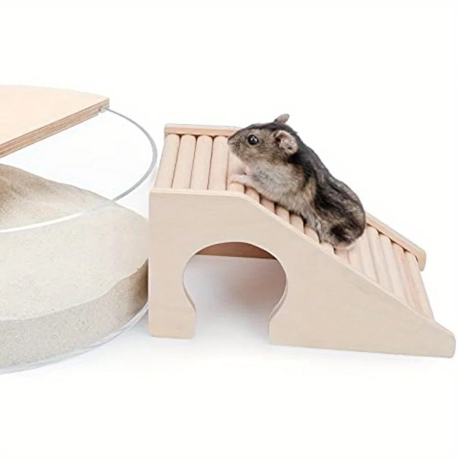 Casa para Hamster com Escada e Esconderijo de Madeira - Imagem 5