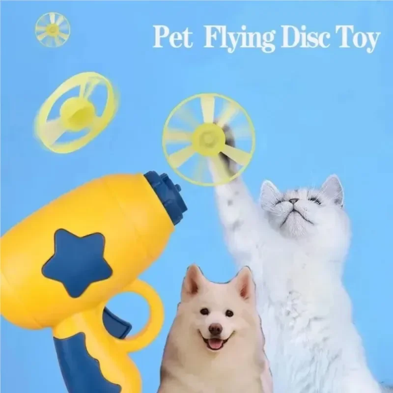 Brinquedo Interativo para Gatos Lançador de Disco Voador Branco - Image 2