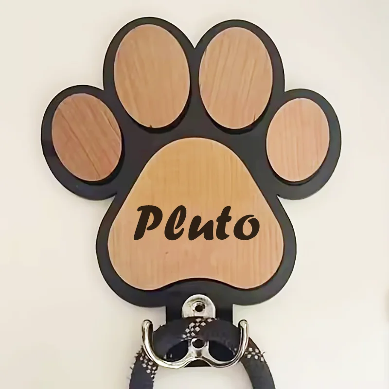 Gancho de Parede para Coleira de Cães com Estampa de Pata 16x16 cm - Image 2