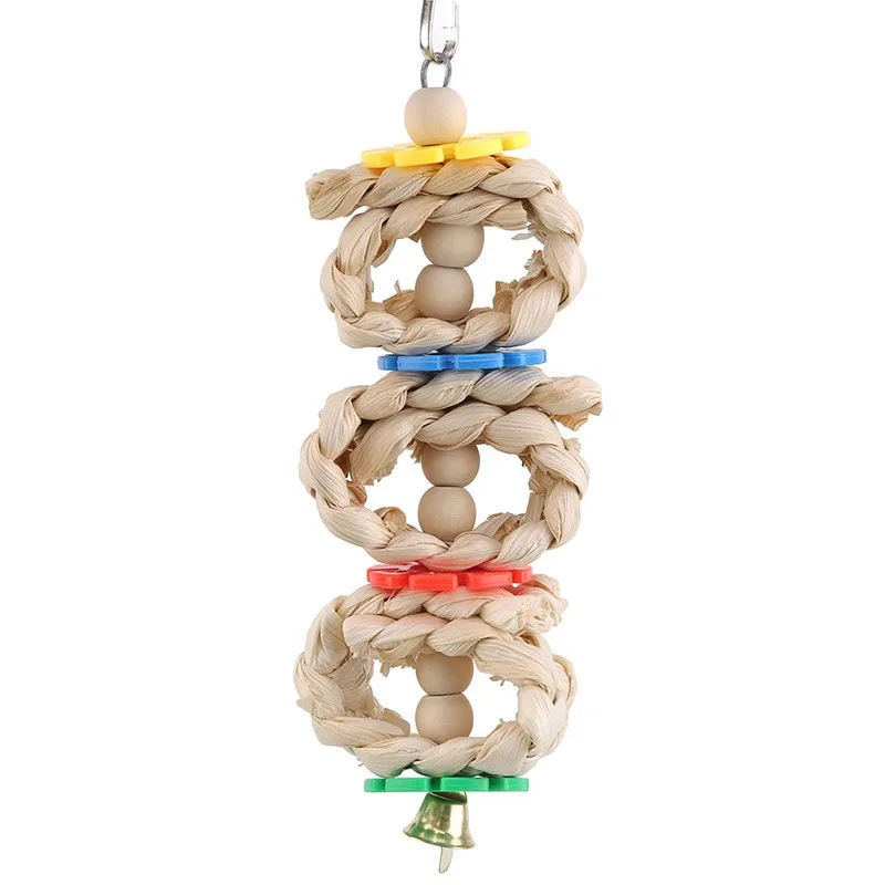 Brinquedo de Corda para Papagaio e Calopsita de Algodão 50 cm - Imagem 4
