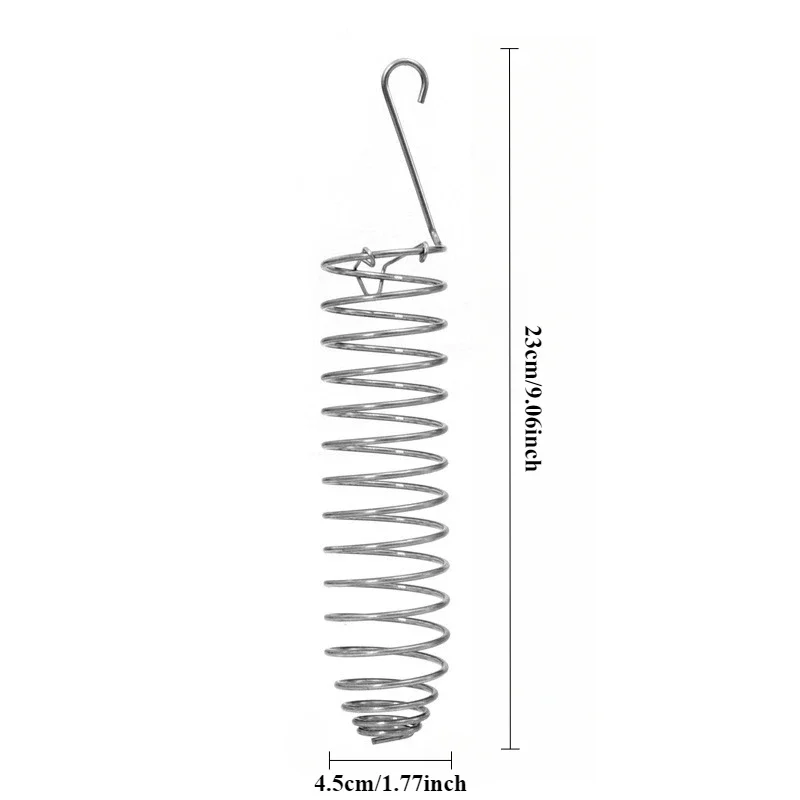 Alimentador de Pássaros de Aço Inoxidável Design Espiral para Gaiola - Imagem 5