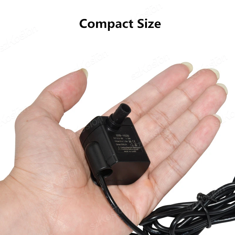 Bomba Submersível USB para Aquário 5V 200 L/H com Fluxo Ajustável - Imagem 2