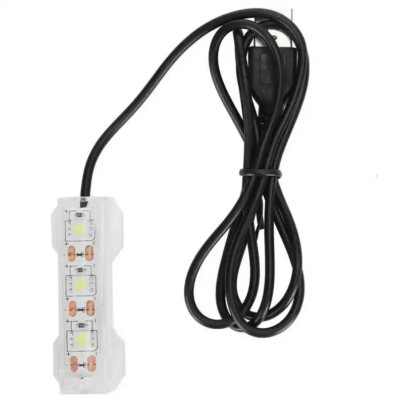 Luminária LED para Aquário Pequeno de Mesa 6x2 cm Leve e Fácil de Usar - Imagem 3