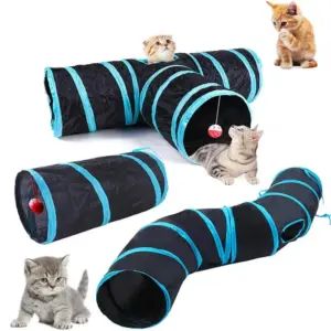 túnel para gatos dobrável