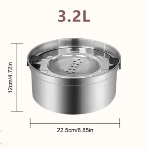 tigela flutuante para cães e gatos 1l