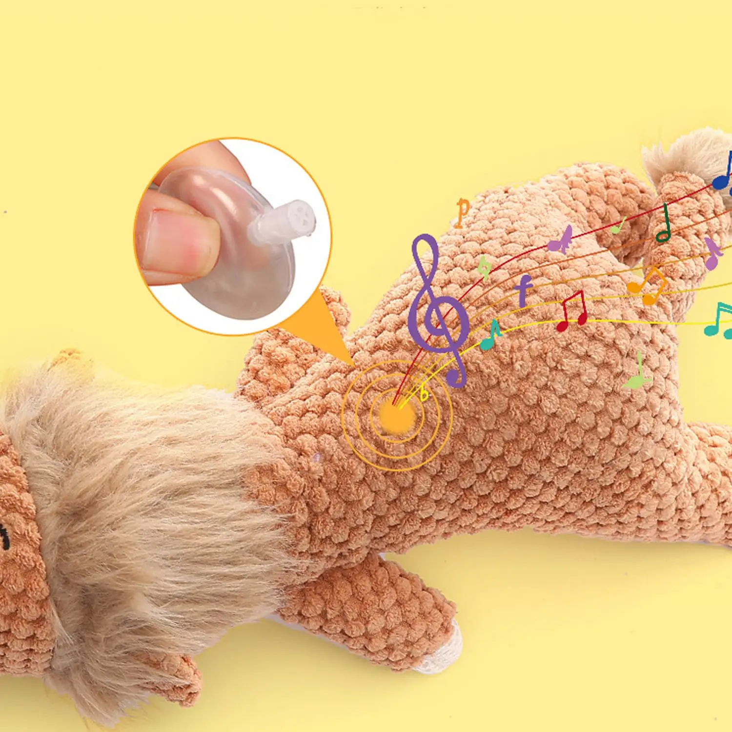 Brinquedo de Pelúcia para Cães Grandes com Apito Interno - Imagem 5