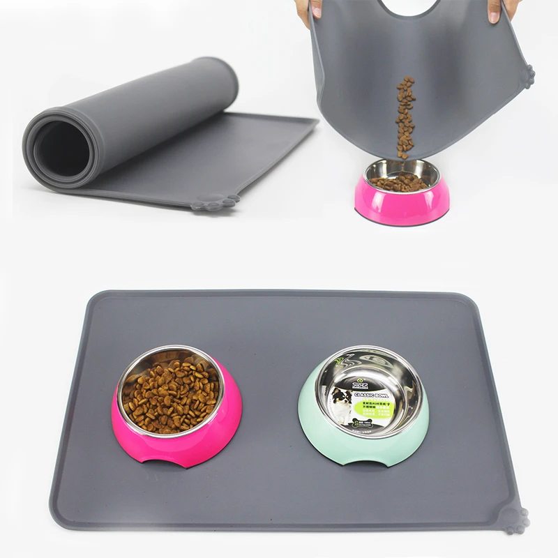 tapete comedouro e bebedouro de silicone