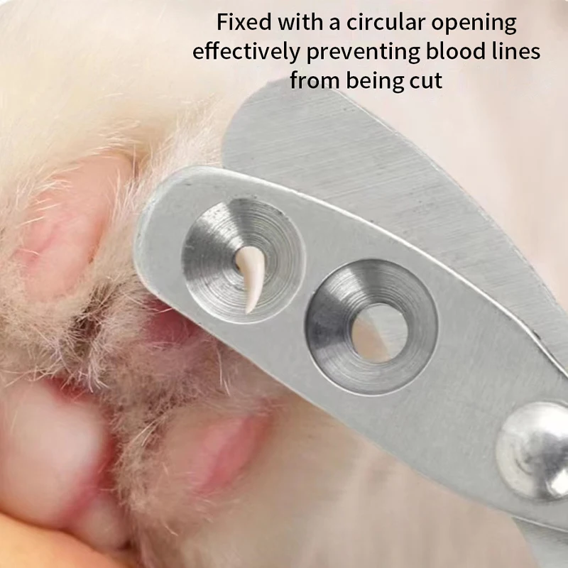 Cortador de Unhas para Cães e Gatos Pequenos de Aço Inoxidável - Imagem 3