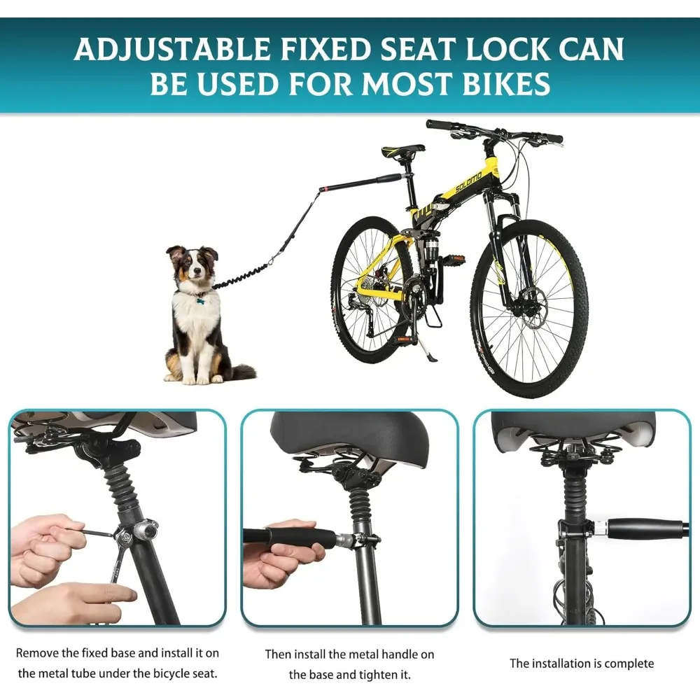 Coleira para Bicicleta Cães Pequenos e Médios com Haste de 42,5 cm - Imagem 6