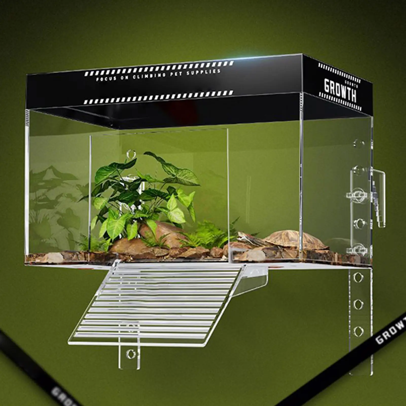 plataforma de aquecimento para tartarugas