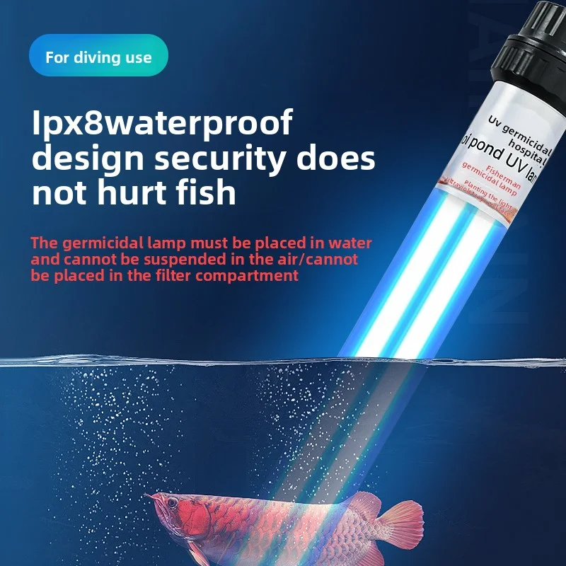 Lâmpada UV UVC para Lago de Peixes e Aquário 20W - Imagem 6