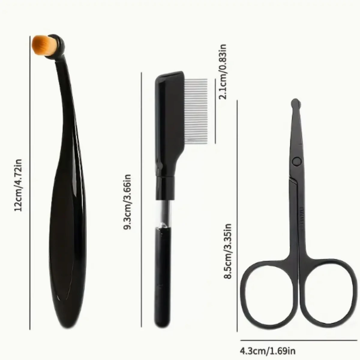 Kit de Preparação para Pets 3 Peças: Tesoura, Pente e Escova - Imagem 3