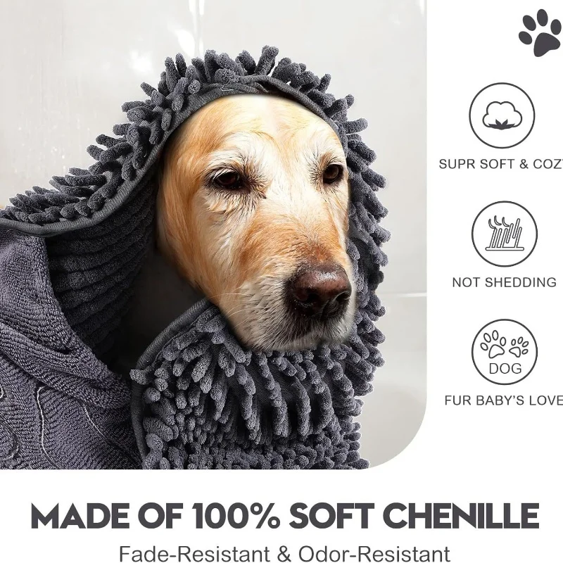 Toalha para Pets de Poliéster Super Absorvente com Secagem Rápida - Imagem 5