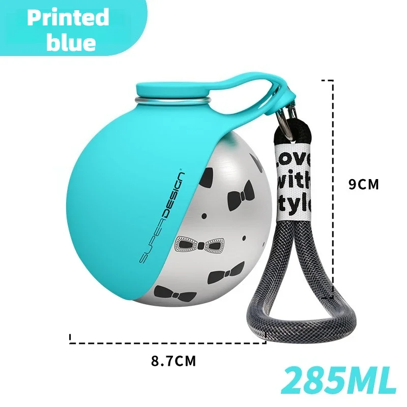 Garrafa de Água para Cães Pequenos Aço Inox 285 ml Portátil - Imagem 6