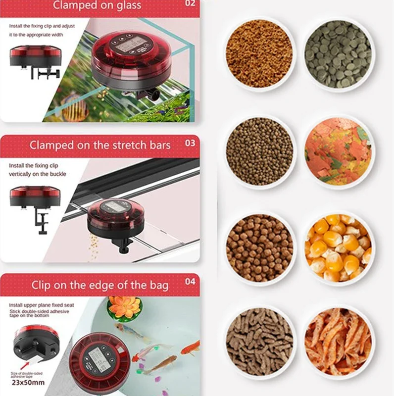 Alimentador Automático para Aquário com Temporizador Recarregável USB - Imagem 4
