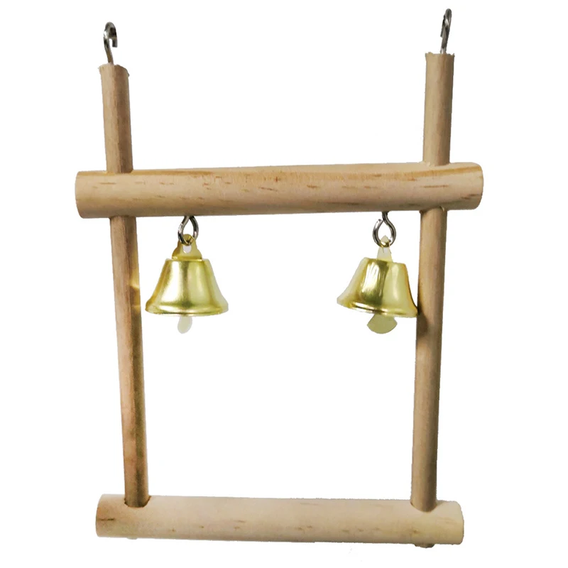 Brinquedo de Madeira para Pássaros Kit 8 Peças com Ponte e Bolas - Imagem 5