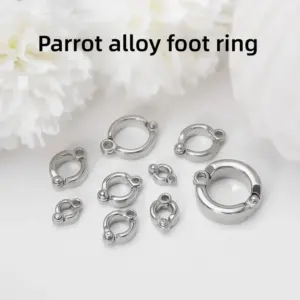 anéis de pés de metal para pássaros
