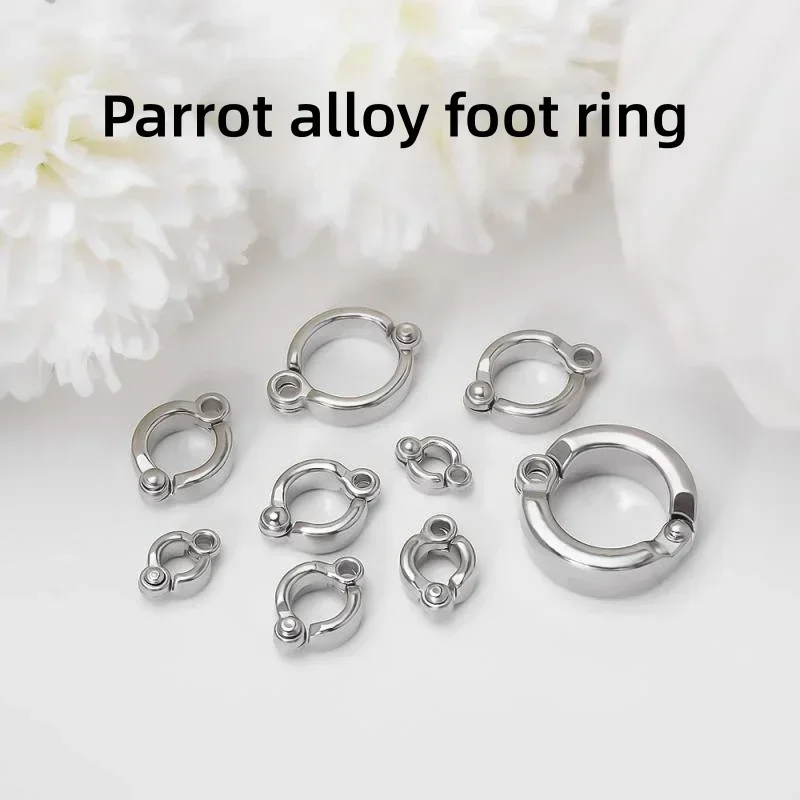 anéis de pés de metal para pássaros